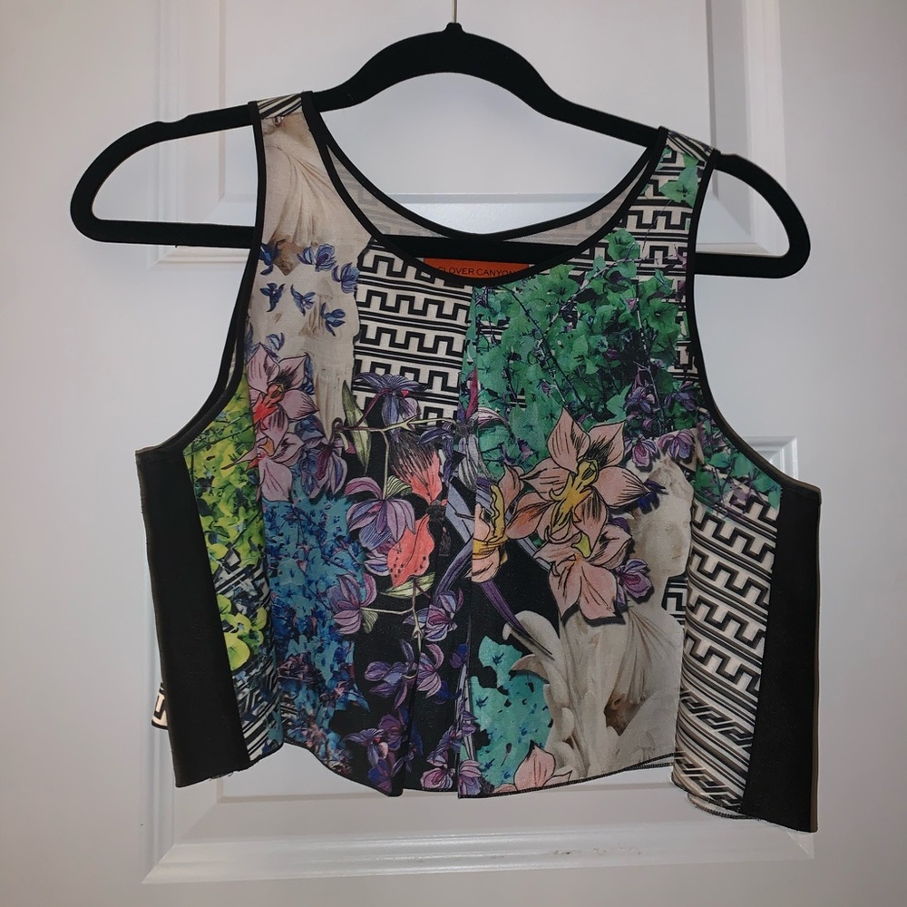 clover canyon cropped tank